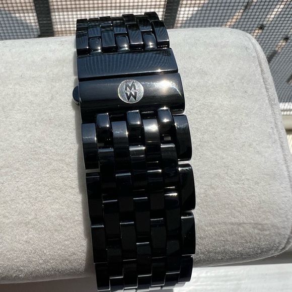 Brand New in Box Black Michele Deco Noir Diamond Watch 06T000215 - Picture 11 of 17